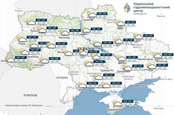 Погода в Україні 26 травня / © Укргідрометцентр