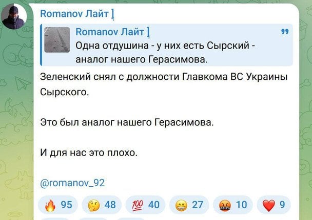 Реакція воєнкорів на призначення Драпатого / © соцмережі
