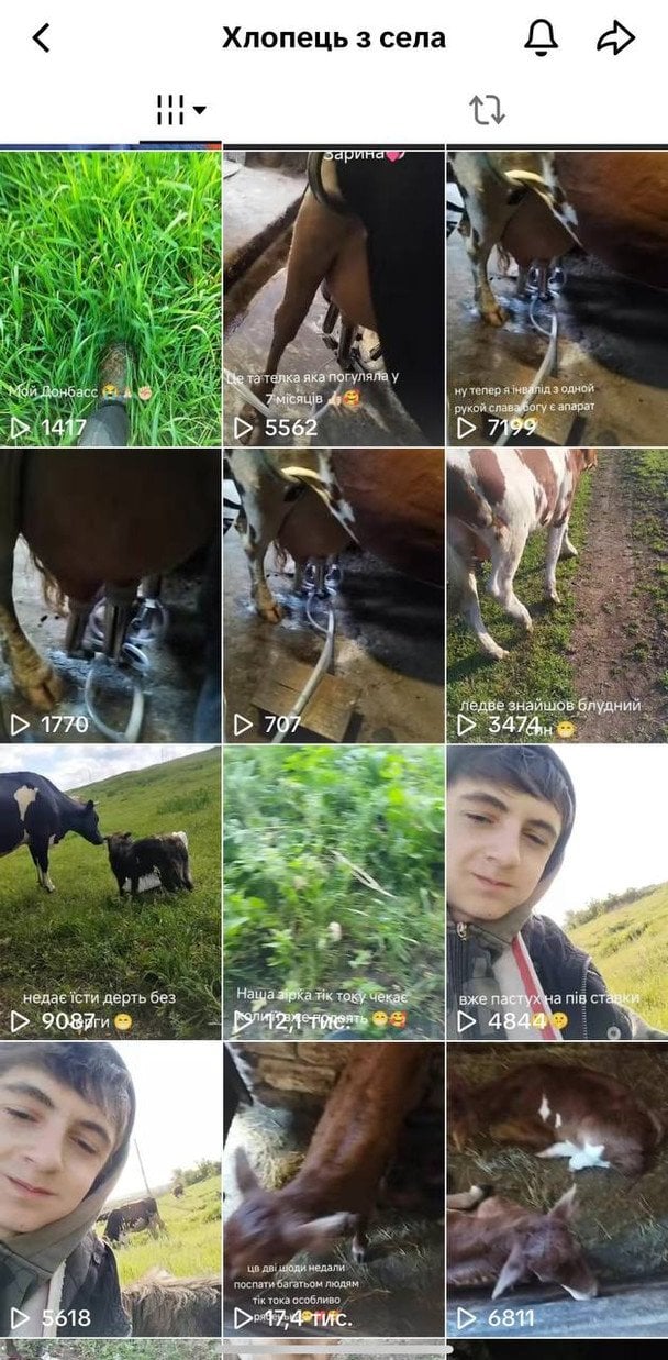 Скриншот сторінки в TikTok maksim910