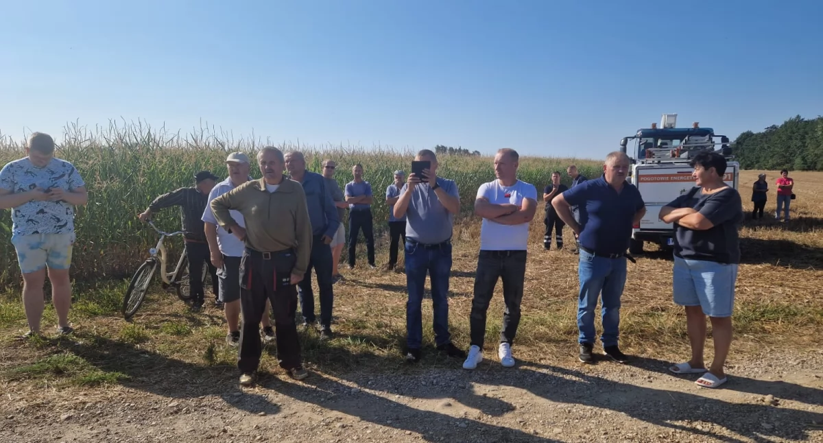 Policja, Niezidentyfikowany obiekt koło Łuków Nieoficjalne ustalenia „Rzeczpospolitej” Shahed - zdjęcie, fotografia